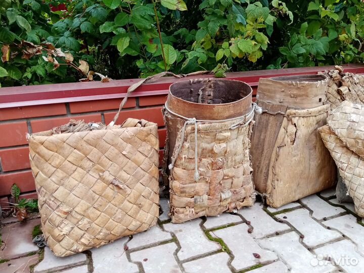 Заплечные берестяные короба