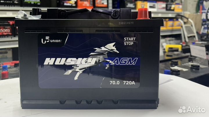 Аккумулятор Husky AGM 70 Ач обр 720 А
