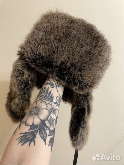 Шапка ушанка зимняя меховая