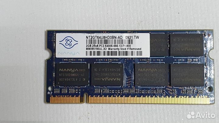 DDR2 pc2-6400s Nanya 2GB 800mhz