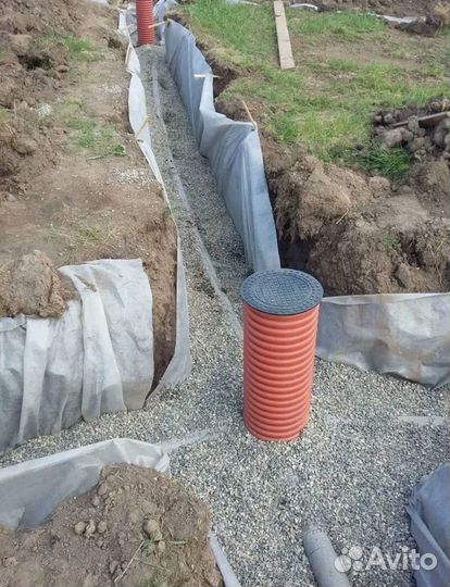 Дренаж участка под ключ