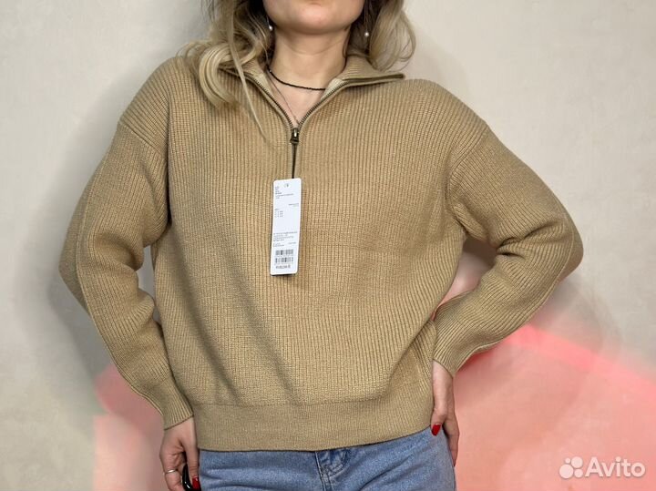 Свитер кофта джемпер теплый вязанный
