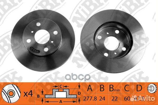 Торм.диск пер. chevrolet epika 2.0 06.06