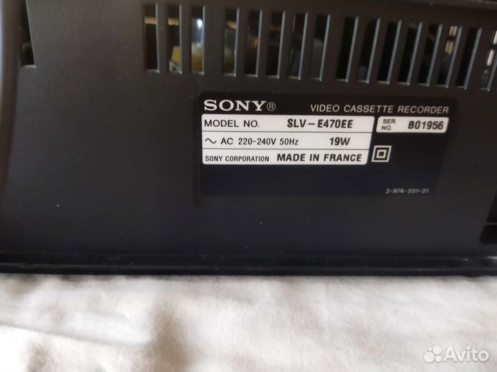 Видеомагнитофон sony Da pro 4 head