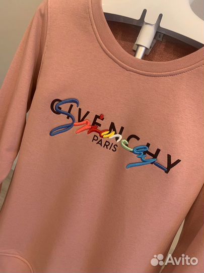 Свитшот givenchy Paris розовый/темно синий