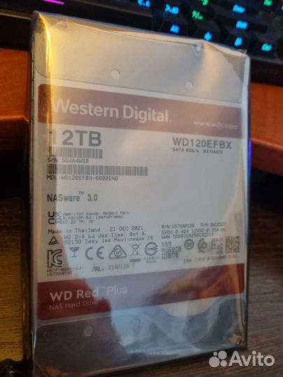 Жесткий диск WD Red Plus 12TB