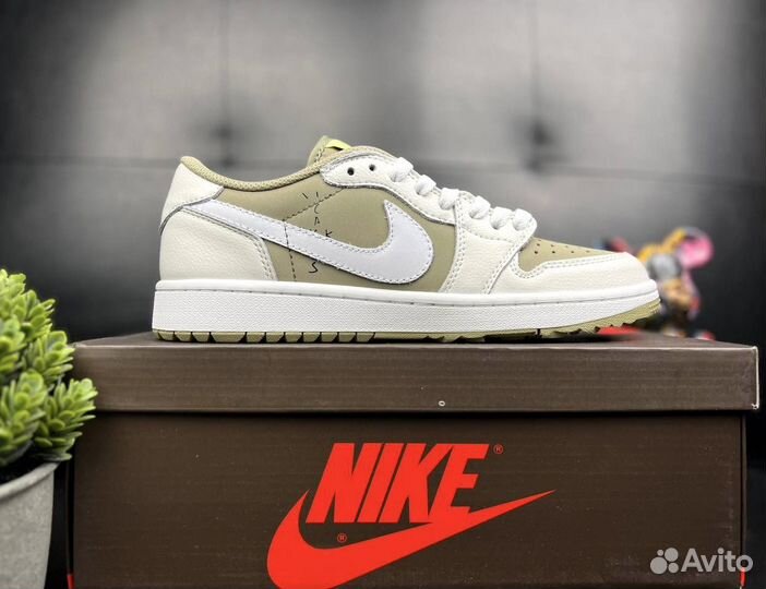 Кроссовки nike air Jordan 1 low travis scott golf