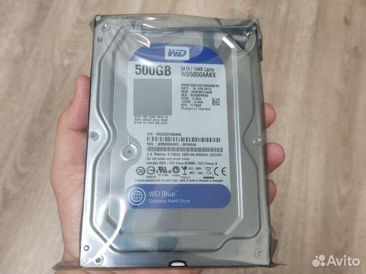 Жесткий диск WD Blue 500 Gb