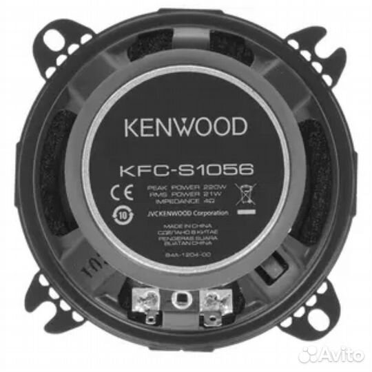 Автомобильные колонки 10см kenwood KFC-S1056