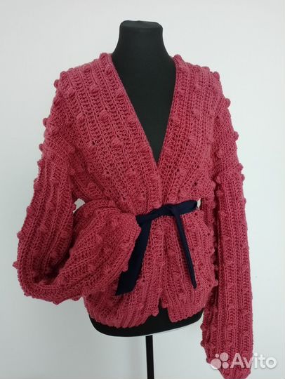 Кардиган женский вязаный ручная работа