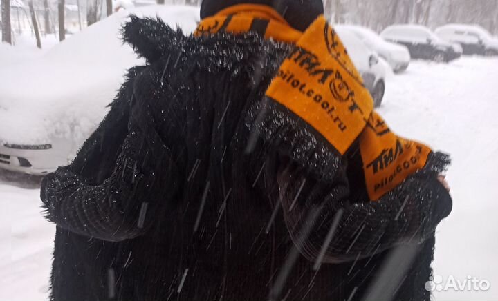 Y2K Неформальный, яркий тёплый шарф, винтаж из 90х