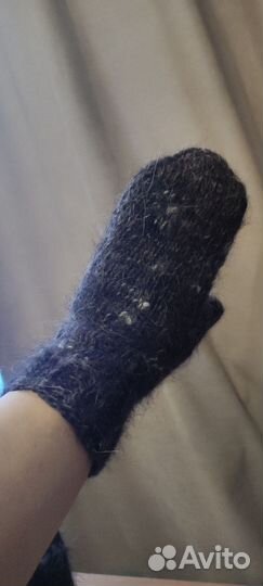 Рукавицы из пуха собаки