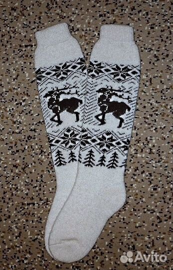 Носки гольфы. Овечья шерсть