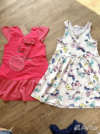 Вещи пакетом на девочку 110 116