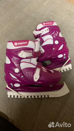 Коньки детские раздвижные 34 37 Nordway