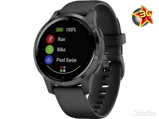 Часы Garmin Vivoactive 4S Black/Slate 010-02172-14