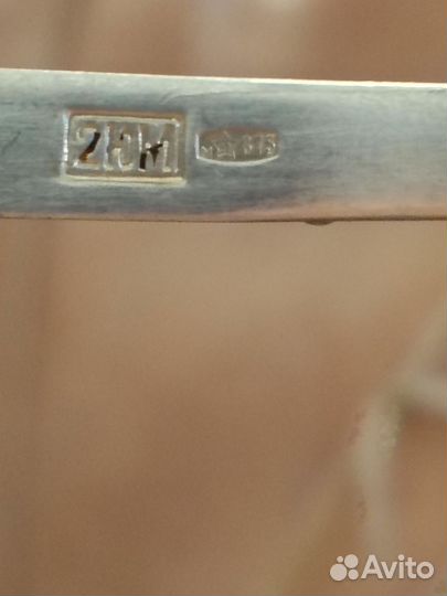 Серебряная чайная ложка СССР