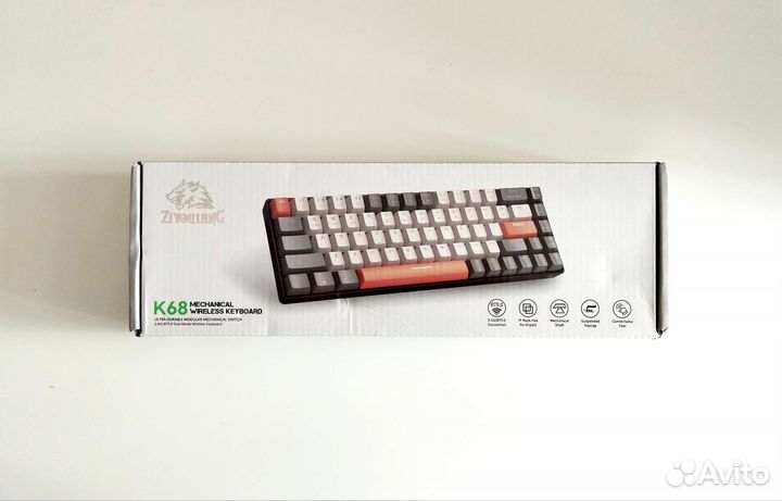 Новая игровая механическая клавиатура Ziyoulan K68