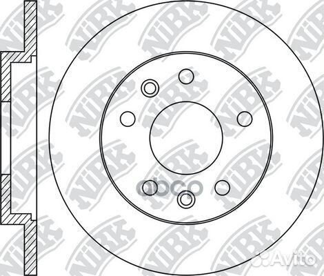 Диск тормозной задний RN1895 NiBK