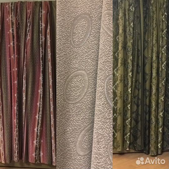 Шторы 3 комплекта (новые)
