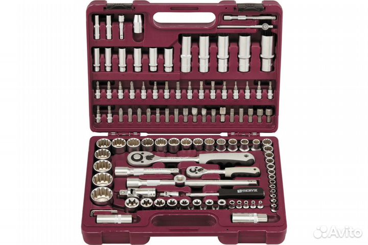 Набор инструмента 1/4 1/2DR MultiProf 108п thorvik