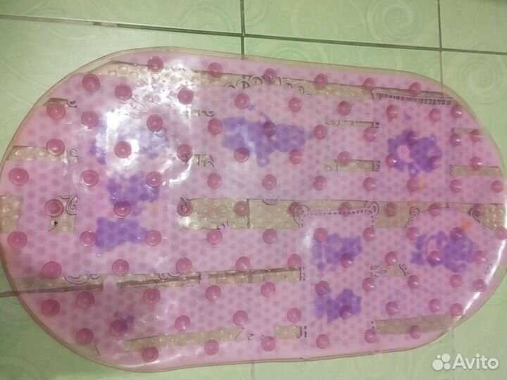 Коврик для ванной на присосках Бегемотики, детск