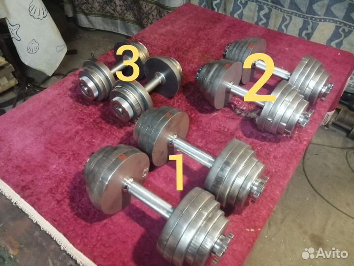 Гантели разборные 21. 19.11кг