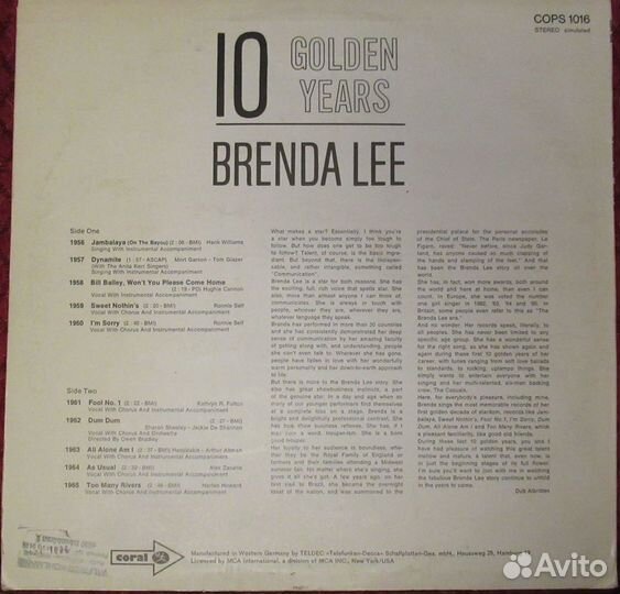 Brenda Lee 