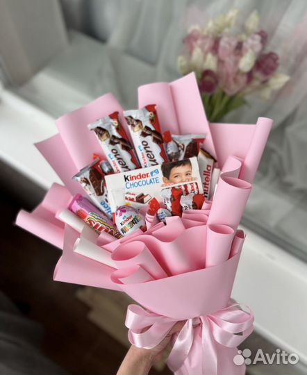 Сладкие букеты из конфет