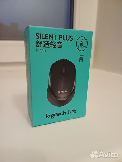 Logitech M330 silent plus беспроводная мышь