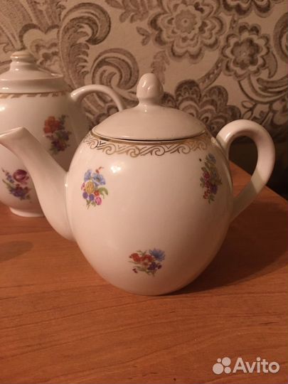 Чайник фарфор СССР Песочное