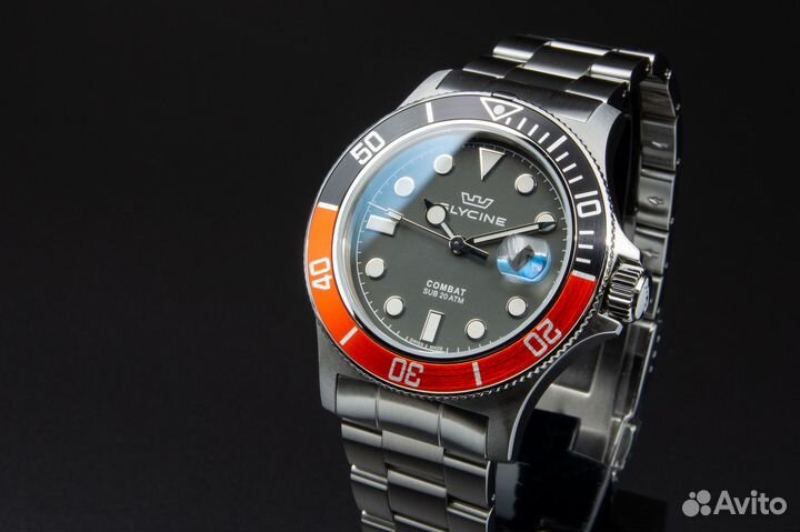 Часы Glycine Combat SUB Швейцария новые