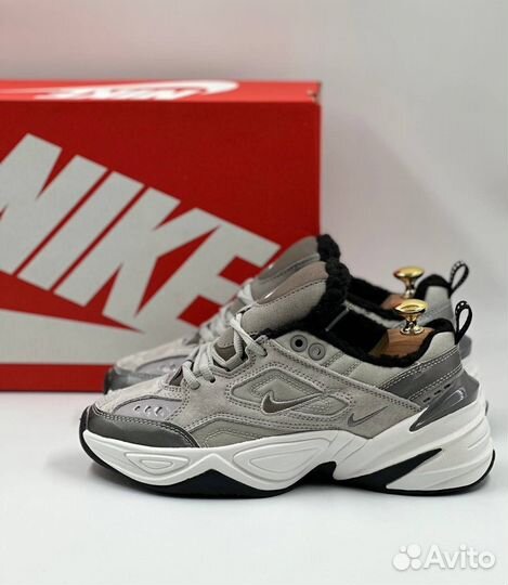 Кроссовки Nike M2K Tekno Grey с Мехом