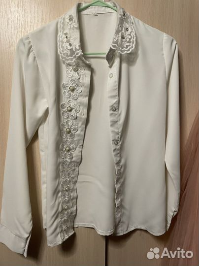 Рубашка белая на девочку