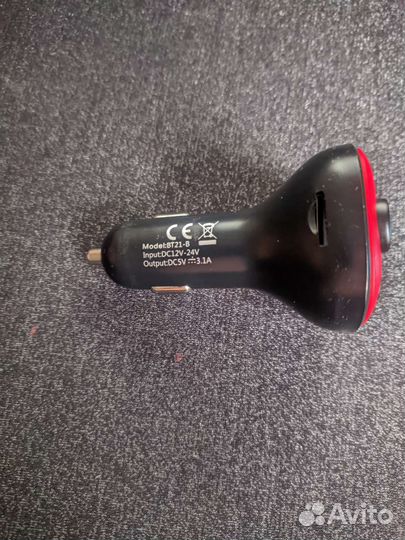 Авто зарядка с Bluetooth FM передатчиком