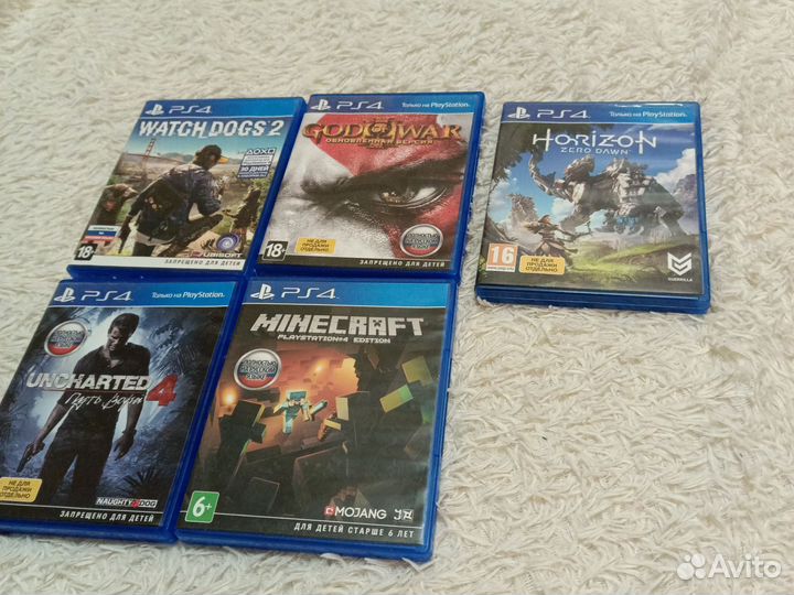 Диски с играми для ps4