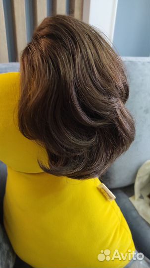 Хвост шиньон натуральный на крабе