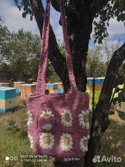 Сумка shoper вязаная