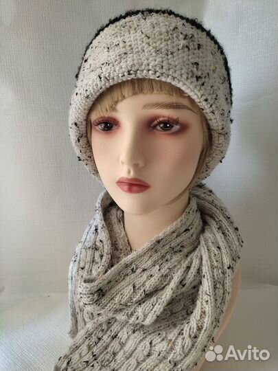 Весенняя шляпка с полями ручной работы