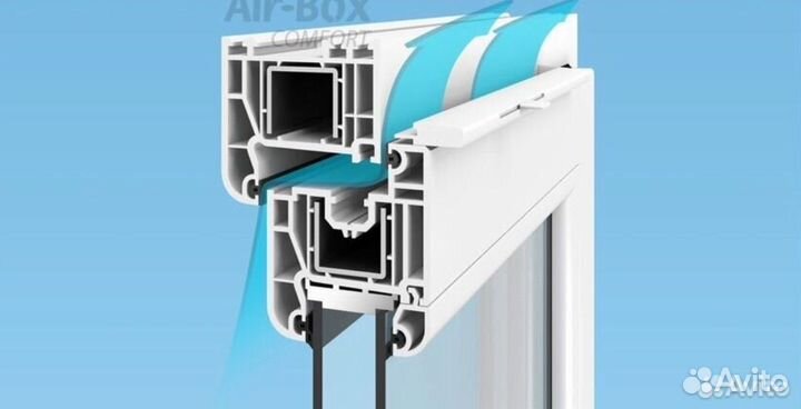 Клапан приточный Air-Box Comfort на пласт-вое окно