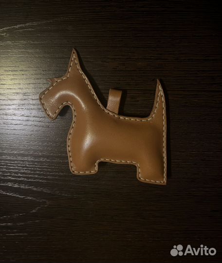 Собачка из кожи брелок