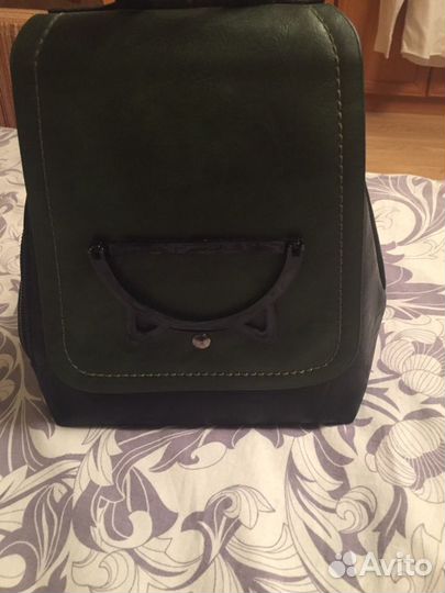 Рюкзак натуральная кожа бу