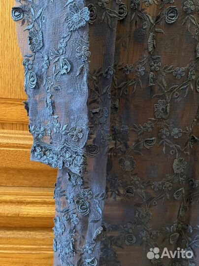 Платье гипюровое гипюр ручная работа Италия 46