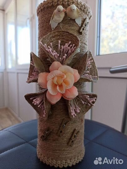 Ваза декоративная.Ручная работа