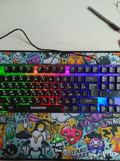 Игровая клавиатура sunwind с подсветкой