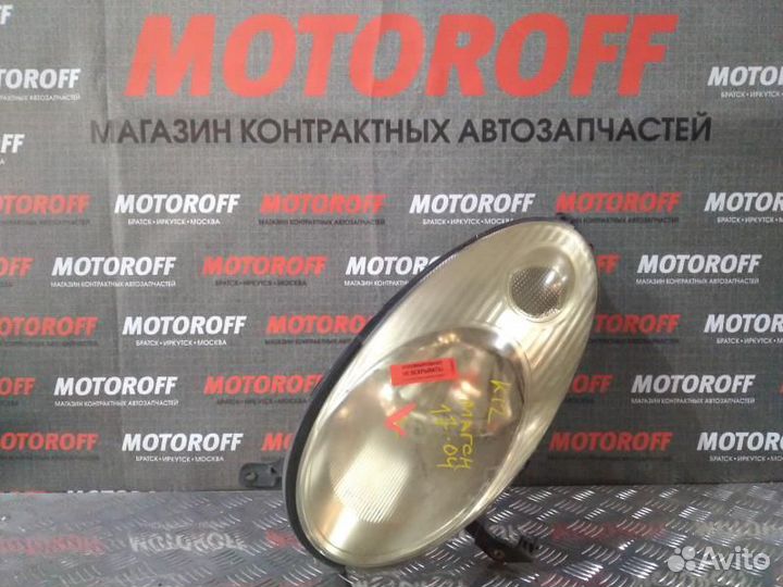 Фара левая Ниссан Марч K12 1704 (1 модель) А47
