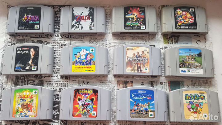 Картриджи Nintendo 64 оригинал Япония+NeoGeo