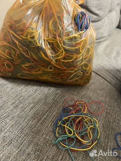 Резинки концелярские по кг