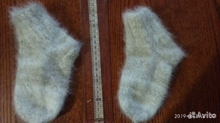 Комплект варежки и носочки из собачьей шерсти