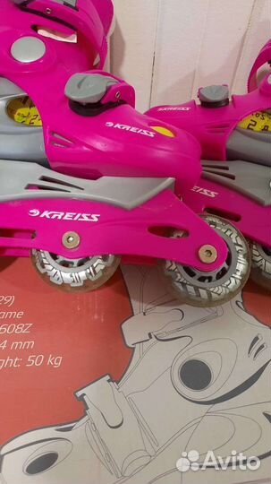 Роликовые коньки детские раздвижные с защитой